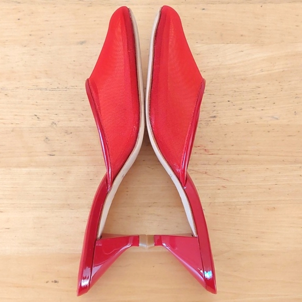 Reformation Red Mesh Sandals - Picture 7 of 15
